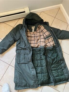 L.L. Bean Quilted Hooded Coat